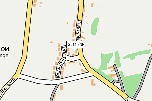 GL14 3NP map - OS OpenMap – Local (Ordnance Survey)