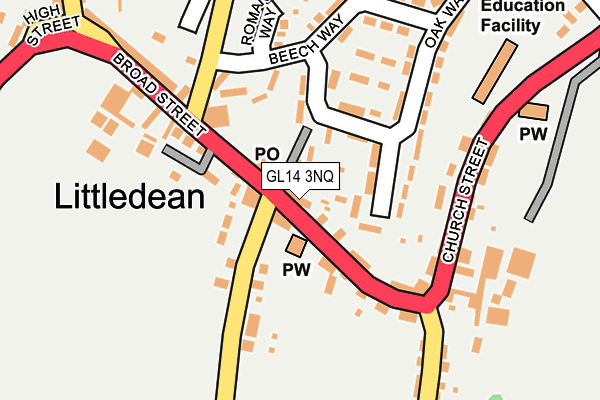 GL14 3NQ map - OS OpenMap – Local (Ordnance Survey)