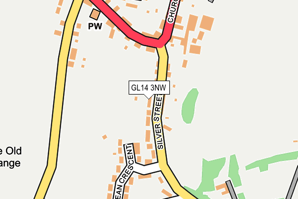 GL14 3NW map - OS OpenMap – Local (Ordnance Survey)