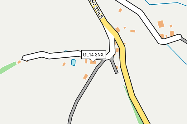 GL14 3NX map - OS OpenMap – Local (Ordnance Survey)