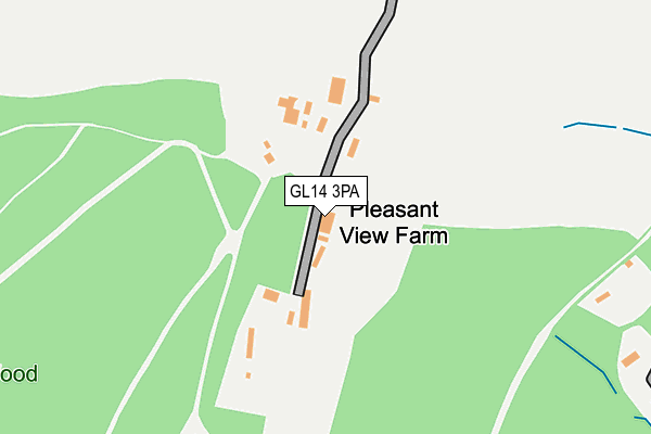 GL14 3PA map - OS OpenMap – Local (Ordnance Survey)