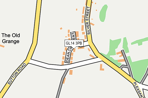 GL14 3PB map - OS OpenMap – Local (Ordnance Survey)