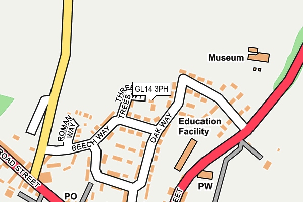 GL14 3PH map - OS OpenMap – Local (Ordnance Survey)