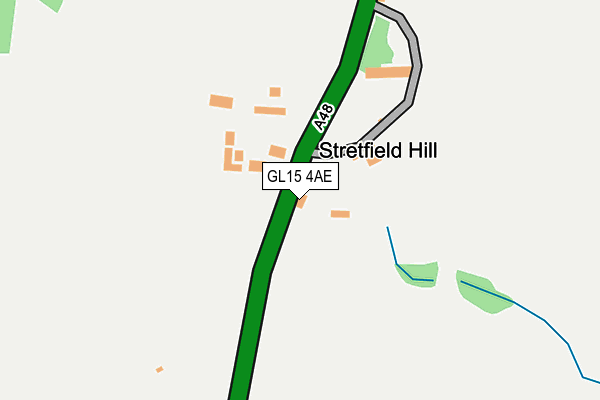 GL15 4AE map - OS OpenMap – Local (Ordnance Survey)