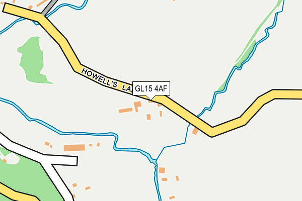 GL15 4AF map - OS OpenMap – Local (Ordnance Survey)