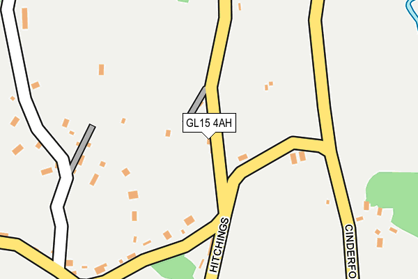 GL15 4AH map - OS OpenMap – Local (Ordnance Survey)