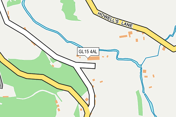 GL15 4AL map - OS OpenMap – Local (Ordnance Survey)