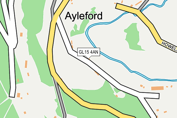 GL15 4AN map - OS OpenMap – Local (Ordnance Survey)