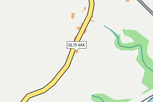 GL15 4AX map - OS OpenMap – Local (Ordnance Survey)