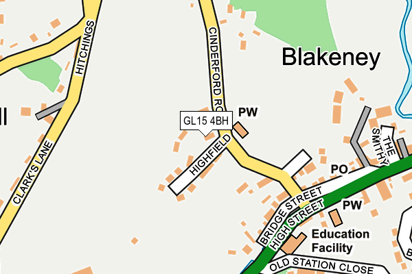 GL15 4BH map - OS OpenMap – Local (Ordnance Survey)