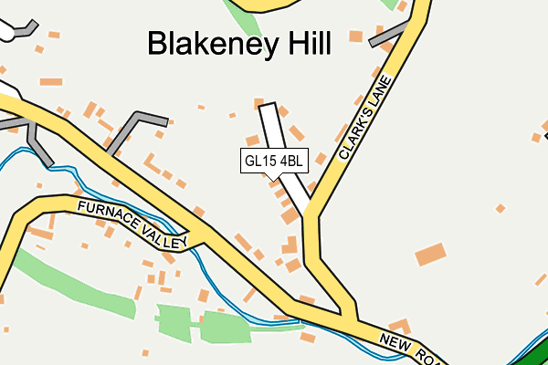 GL15 4BL map - OS OpenMap – Local (Ordnance Survey)