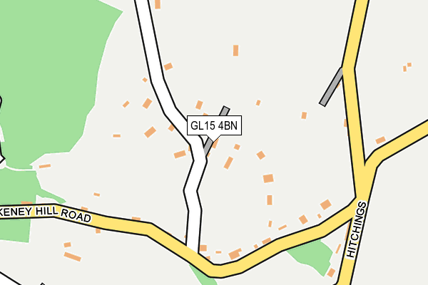 GL15 4BN map - OS OpenMap – Local (Ordnance Survey)