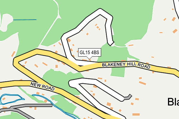 GL15 4BS map - OS OpenMap – Local (Ordnance Survey)