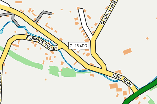 GL15 4DD map - OS OpenMap – Local (Ordnance Survey)