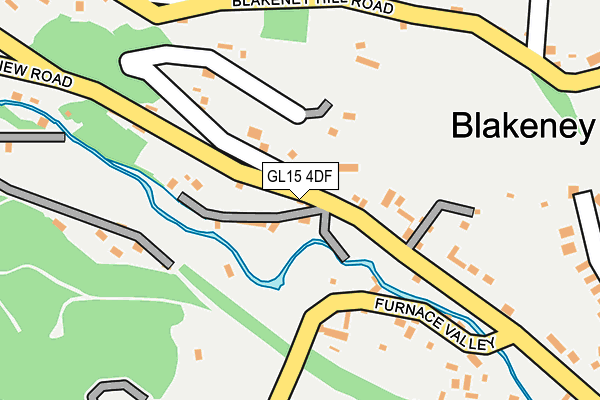 GL15 4DF map - OS OpenMap – Local (Ordnance Survey)