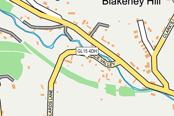 GL15 4DH map - OS OpenMap – Local (Ordnance Survey)