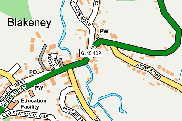 GL15 4DP map - OS OpenMap – Local (Ordnance Survey)