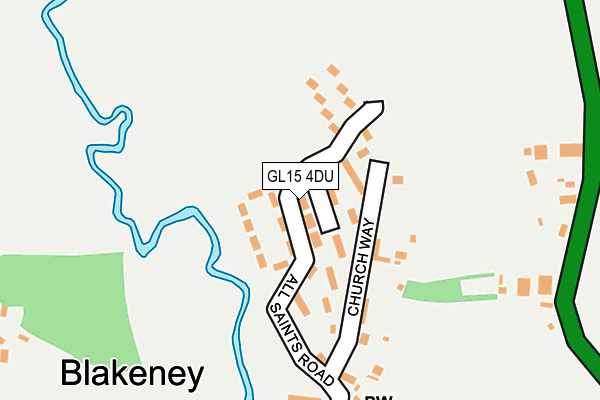 GL15 4DU map - OS OpenMap – Local (Ordnance Survey)