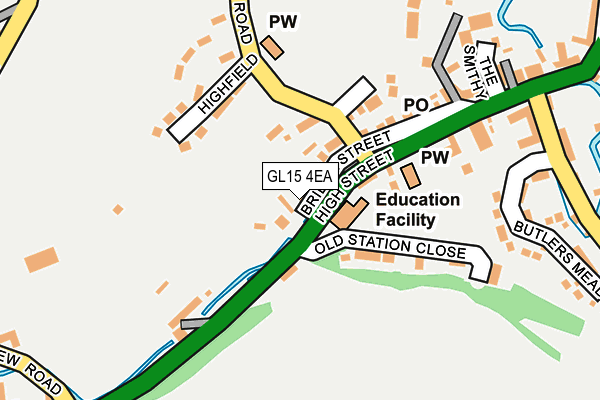 GL15 4EA map - OS OpenMap – Local (Ordnance Survey)