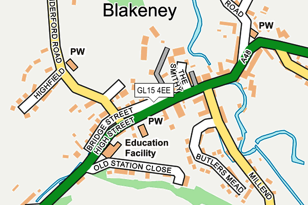 GL15 4EE map - OS OpenMap – Local (Ordnance Survey)