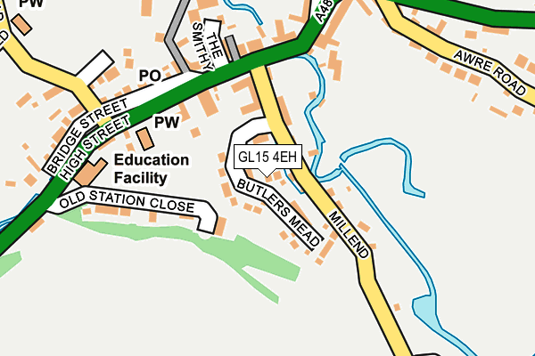 GL15 4EH map - OS OpenMap – Local (Ordnance Survey)