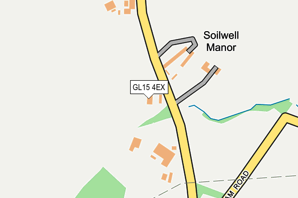 GL15 4EX map - OS OpenMap – Local (Ordnance Survey)