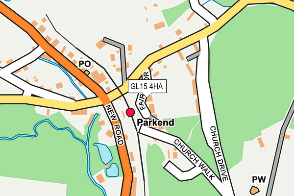 GL15 4HA map - OS OpenMap – Local (Ordnance Survey)