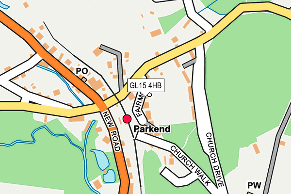 GL15 4HB map - OS OpenMap – Local (Ordnance Survey)