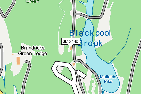 GL15 4HD map - OS OpenMap – Local (Ordnance Survey)