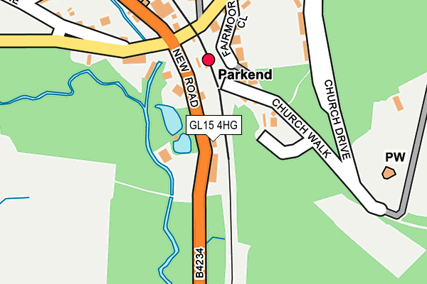 GL15 4HG map - OS OpenMap – Local (Ordnance Survey)