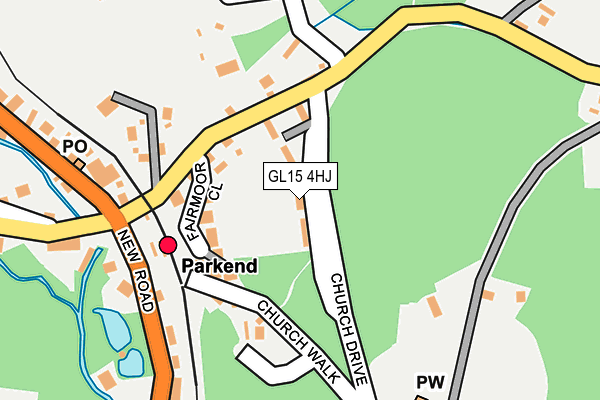 GL15 4HJ map - OS OpenMap – Local (Ordnance Survey)
