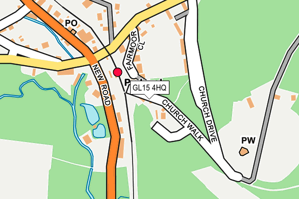 GL15 4HQ map - OS OpenMap – Local (Ordnance Survey)