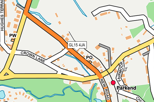 GL15 4JA map - OS OpenMap – Local (Ordnance Survey)