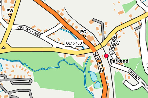 GL15 4JD map - OS OpenMap – Local (Ordnance Survey)
