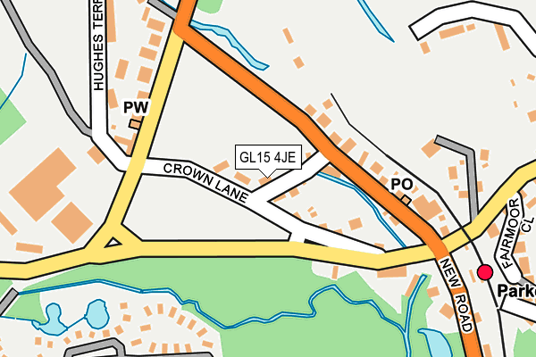 GL15 4JE map - OS OpenMap – Local (Ordnance Survey)