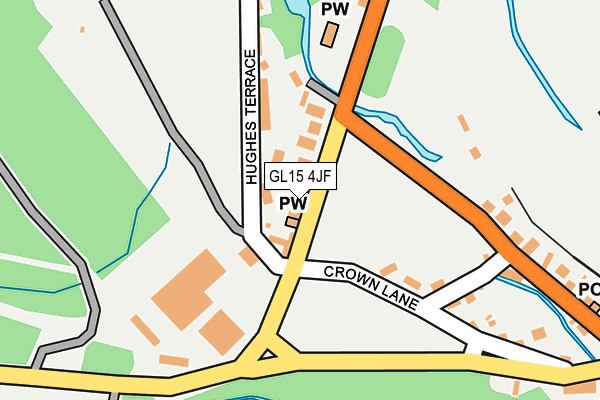 GL15 4JF map - OS OpenMap – Local (Ordnance Survey)