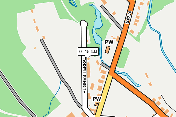 GL15 4JJ map - OS OpenMap – Local (Ordnance Survey)
