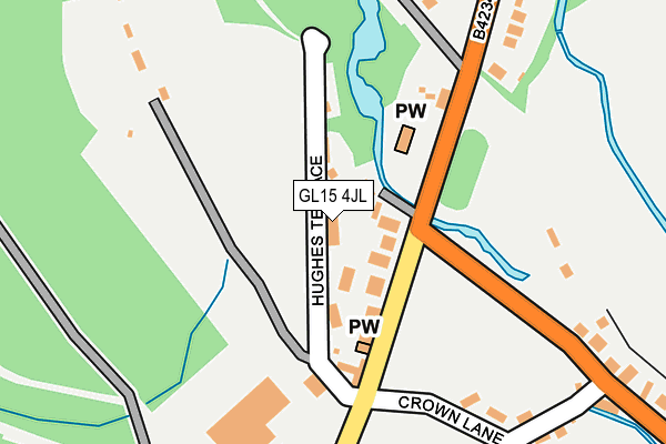 GL15 4JL map - OS OpenMap – Local (Ordnance Survey)