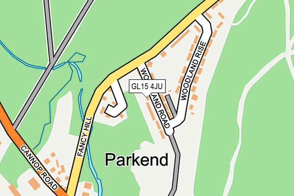 GL15 4JU map - OS OpenMap – Local (Ordnance Survey)