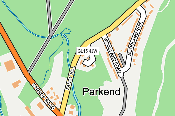 GL15 4JW map - OS OpenMap – Local (Ordnance Survey)