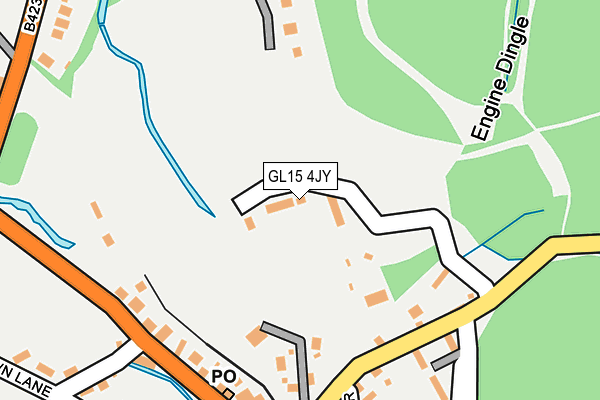 GL15 4JY map - OS OpenMap – Local (Ordnance Survey)