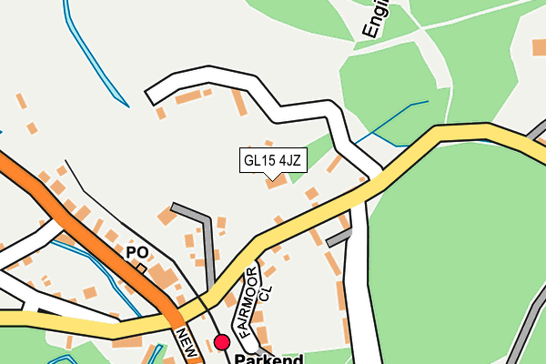 GL15 4JZ map - OS OpenMap – Local (Ordnance Survey)