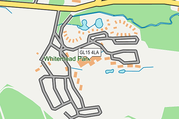 GL15 4LA map - OS OpenMap – Local (Ordnance Survey)