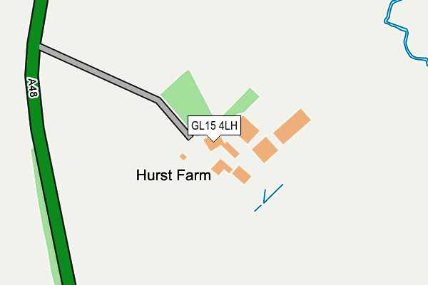 GL15 4LH map - OS OpenMap – Local (Ordnance Survey)