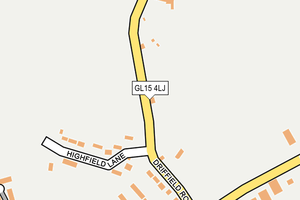 GL15 4LJ map - OS OpenMap – Local (Ordnance Survey)