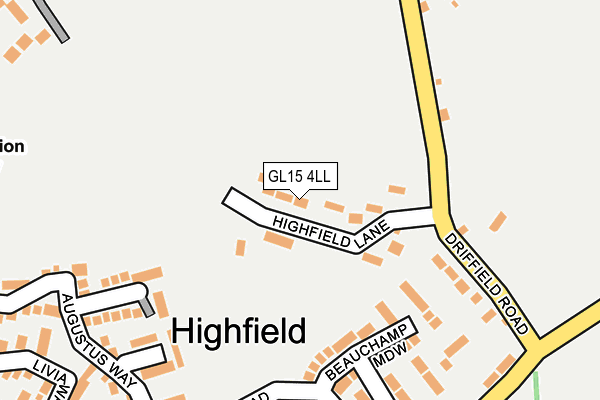 GL15 4LL map - OS OpenMap – Local (Ordnance Survey)