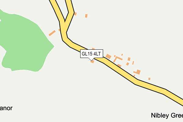 GL15 4LT map - OS OpenMap – Local (Ordnance Survey)