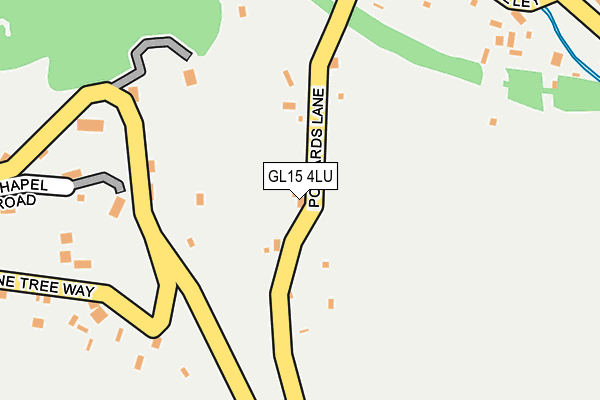GL15 4LU map - OS OpenMap – Local (Ordnance Survey)