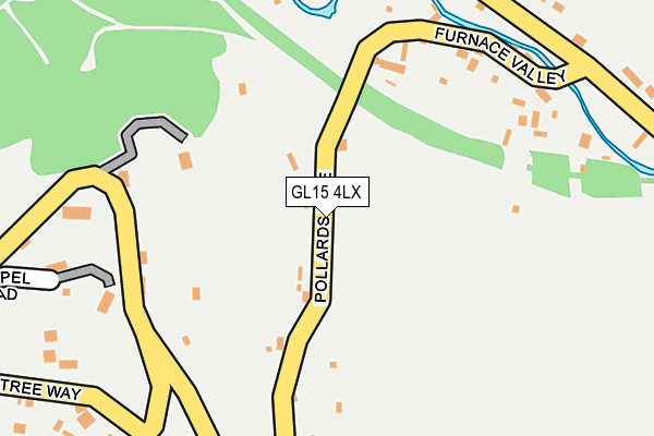 GL15 4LX map - OS OpenMap – Local (Ordnance Survey)