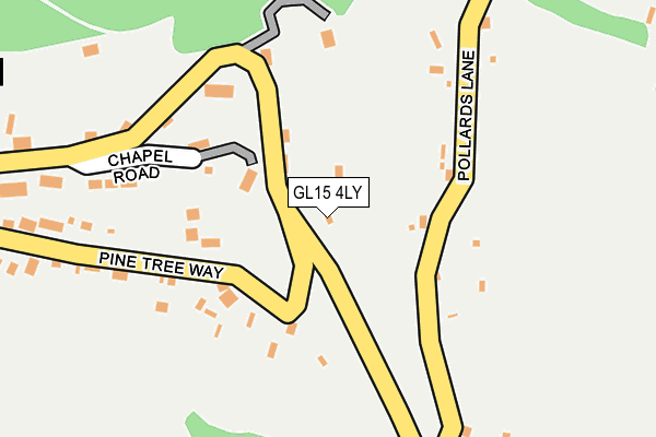 GL15 4LY map - OS OpenMap – Local (Ordnance Survey)